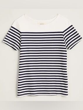 Seasalt Cornwall Sailor T-Shirt Falmouth Mini Organic Cotton Cornish Chalk US10